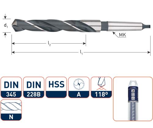 Rotec Mc boor din345 20.25mm