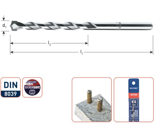 Rotec Betonboor 6.0mm