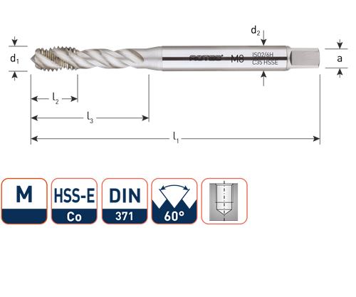 Rotec Machinetap din371 m6 blind
