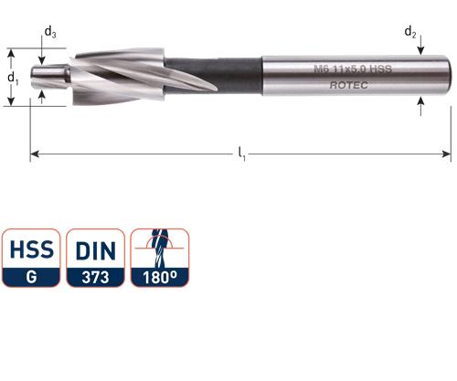 Rotec Kopverzinkfrees m6 11 6.6