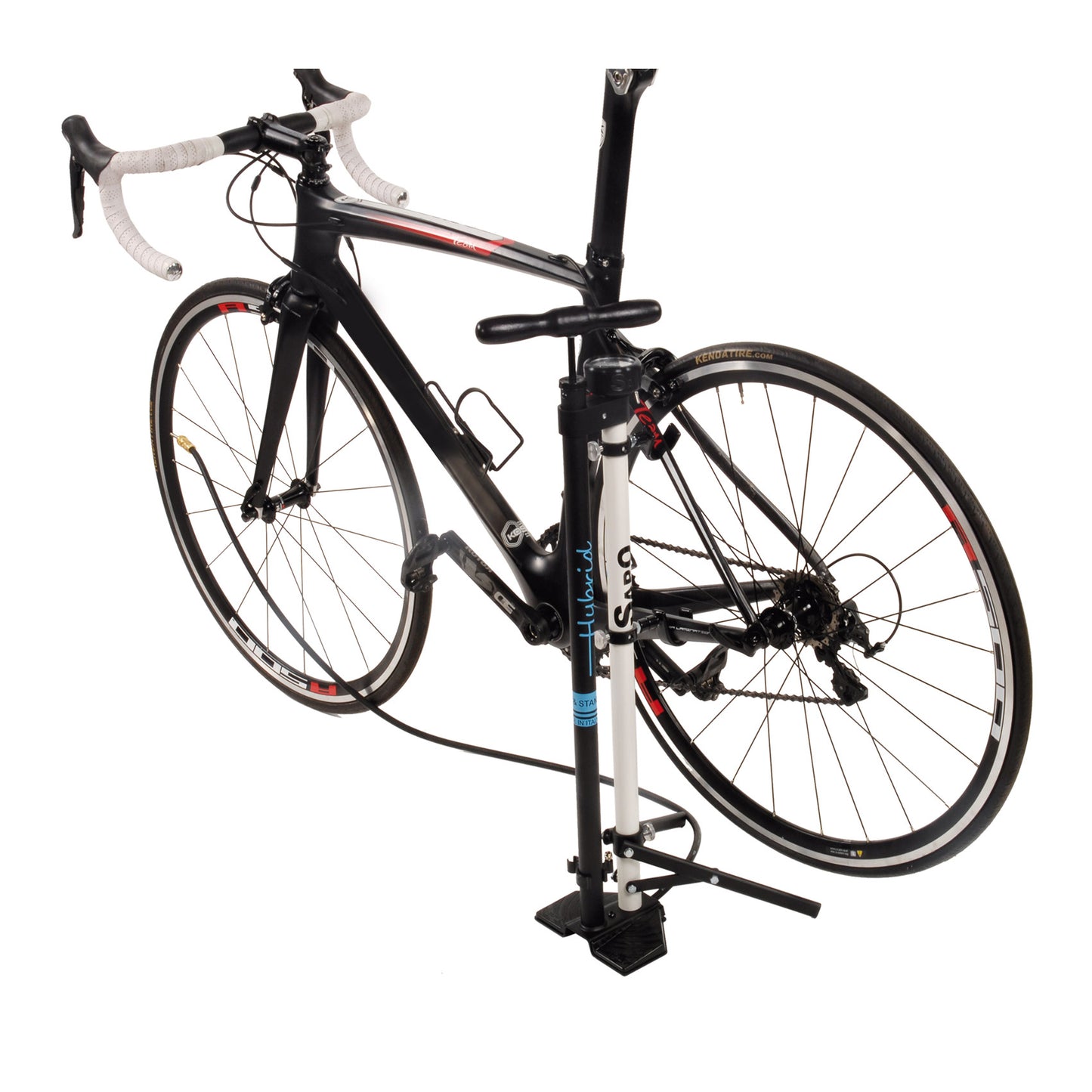 SapO hybrid vloerpomp m fiets standaard m manometer hv fv av