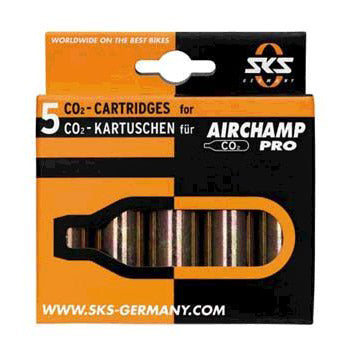 SKS luchtpatronen (5) 16gr. airchamp co2 z draad