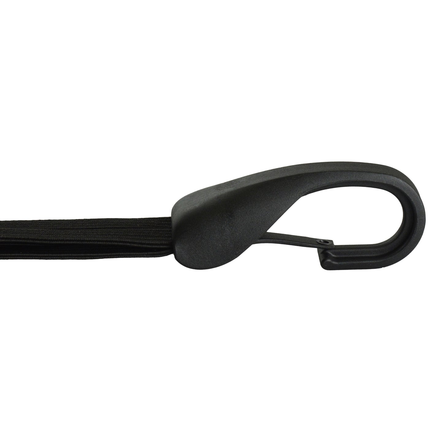 Widek snelbinder met grote veiligheids haak en 4 banden. zwart 57cm
