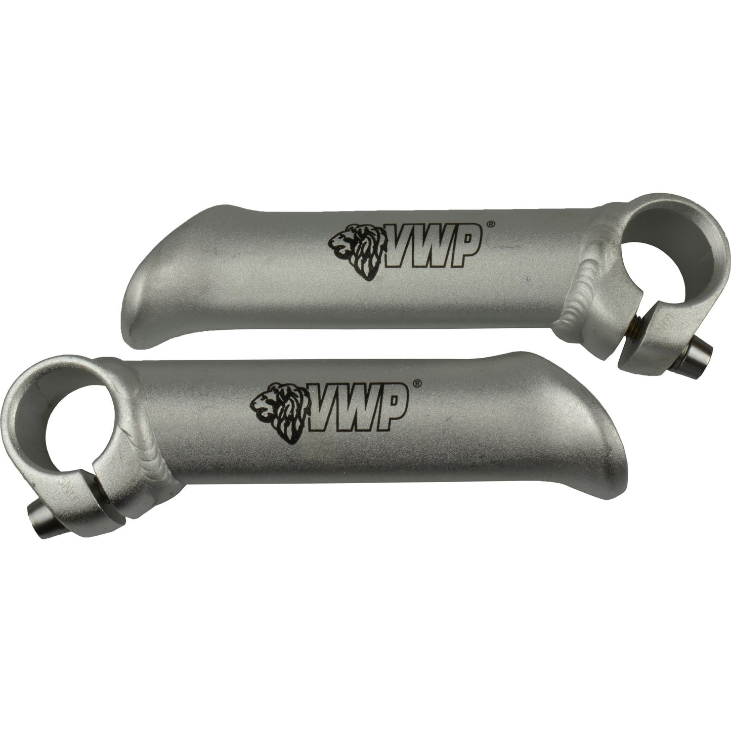 VWP bar-ends forged kort recht aluminium zilver