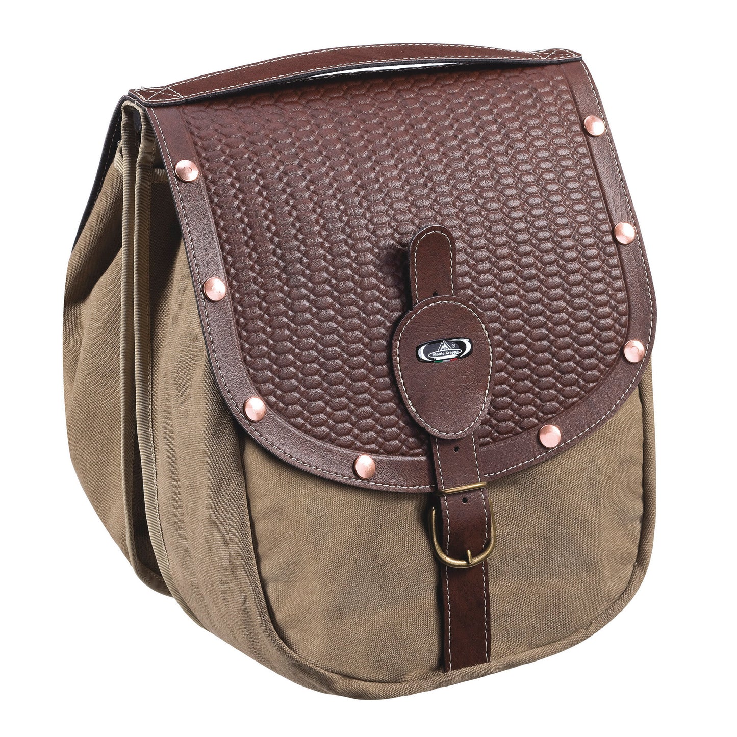Monte Grappa dubbele tas 16,5l british m klinknagels d.bruin