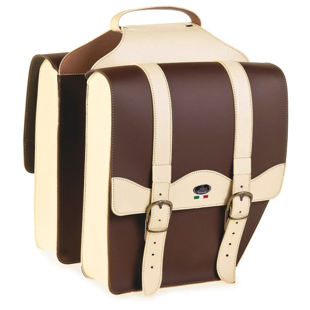 Monte Grappa dubbele tas 17l cruiser vintage cream t.dimoro