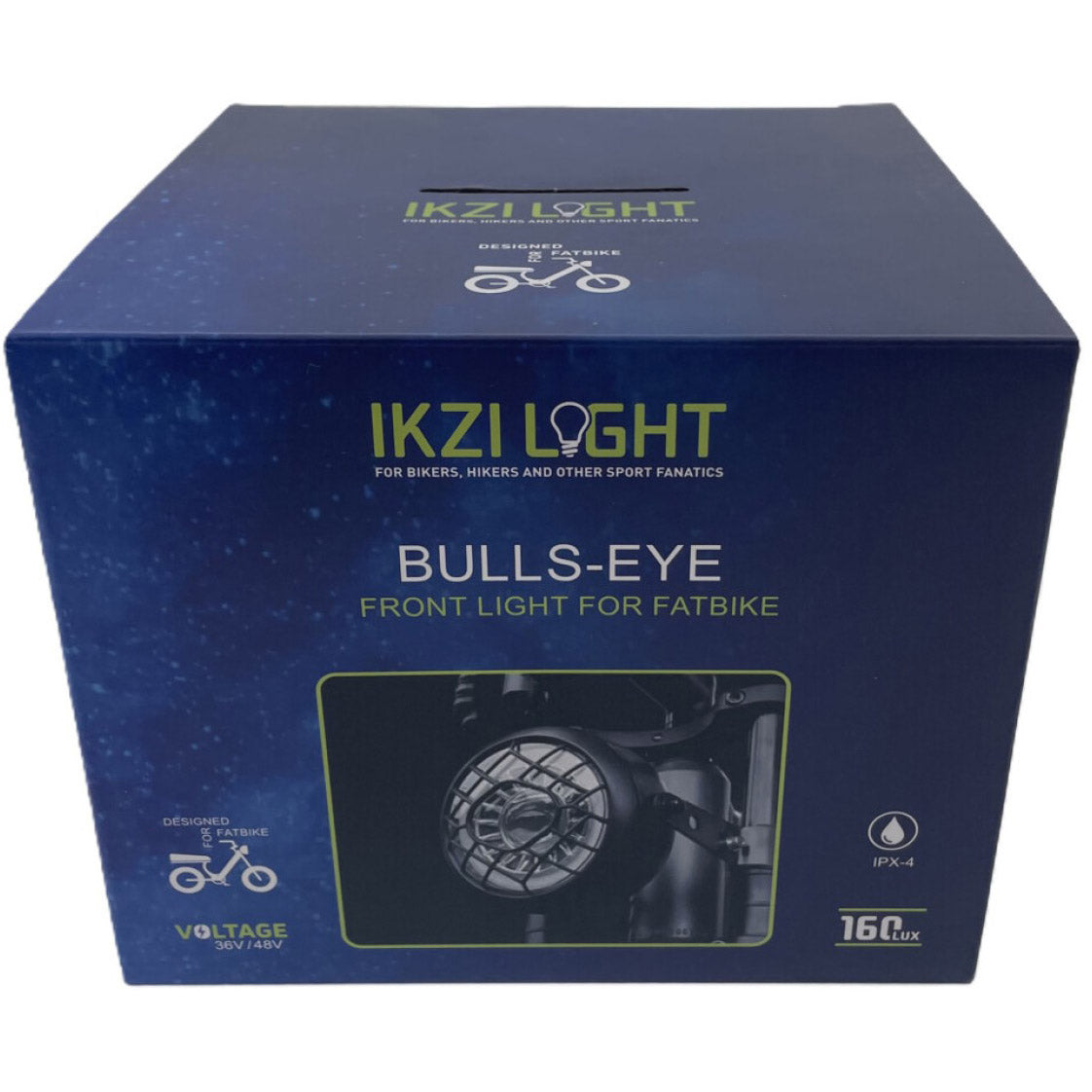 Buzaglo Ikzilight koplamp bulls-eye voor fatbike