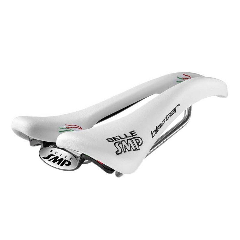 SMP zadel pro blaster wit met rvs rail