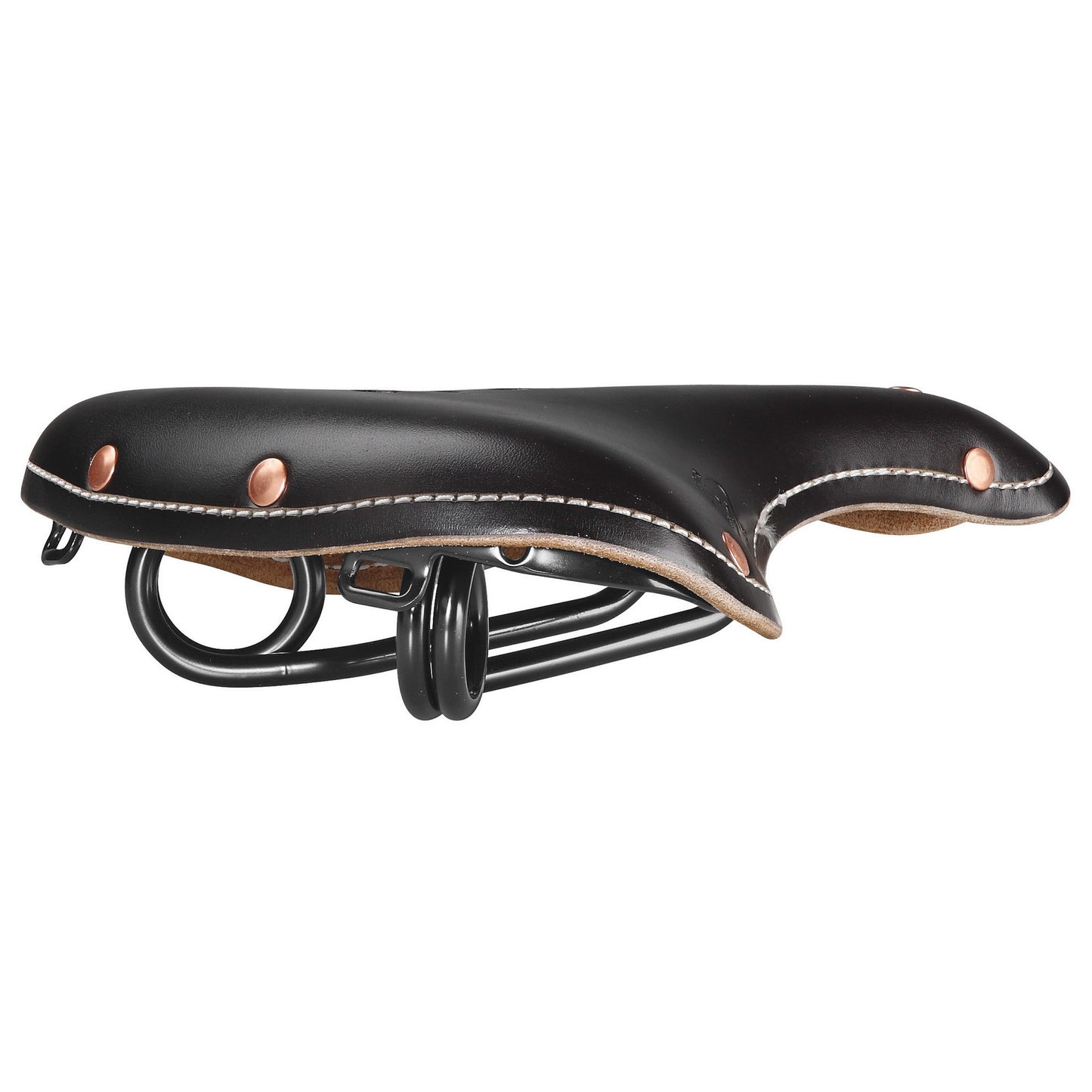 Selle Monte Grappa Monte grappa zadel old frontiers classic leer zwart