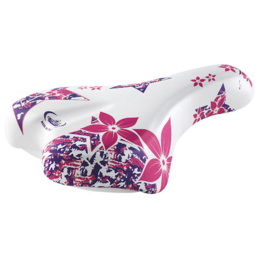 Monte Grappa kinderzadel magic 16-20 wit roze