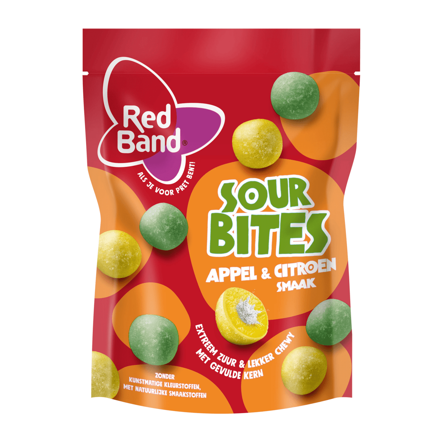 Red Band sour bites appel citroen (8x 145gr)