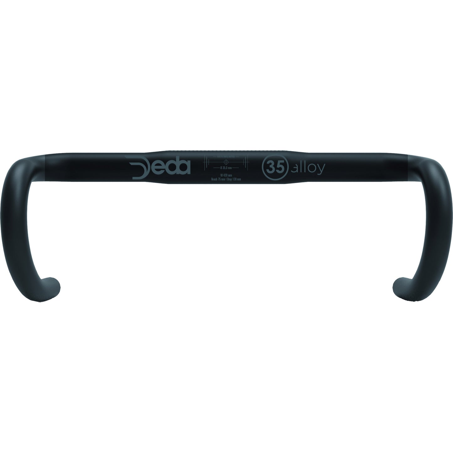 Deda stuur m35 rhm 42cm aluminium zwart