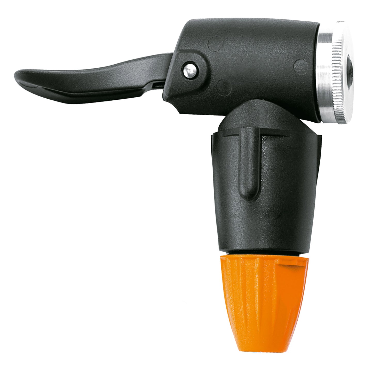 SKS vloerpomp rennkompressor multivalve 16bar zw oranje