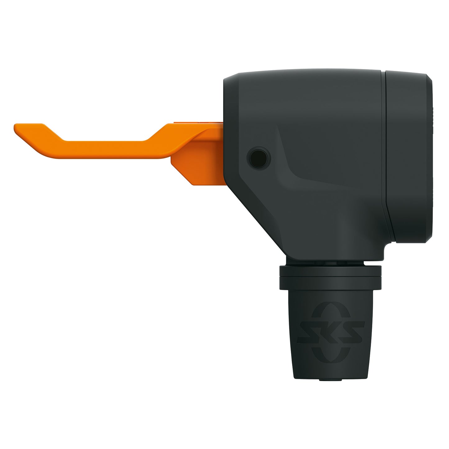 SKS vloerpomp rennkompressor multivalve 16bar zw oranje