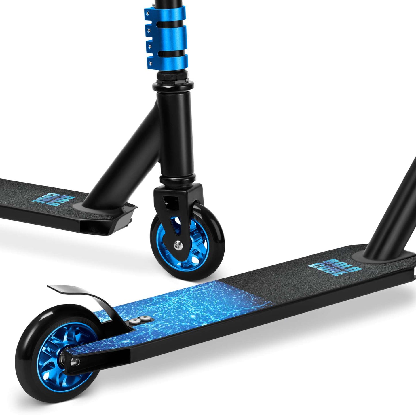 BOLDCUBE deluxe stuntstep - donker blauw