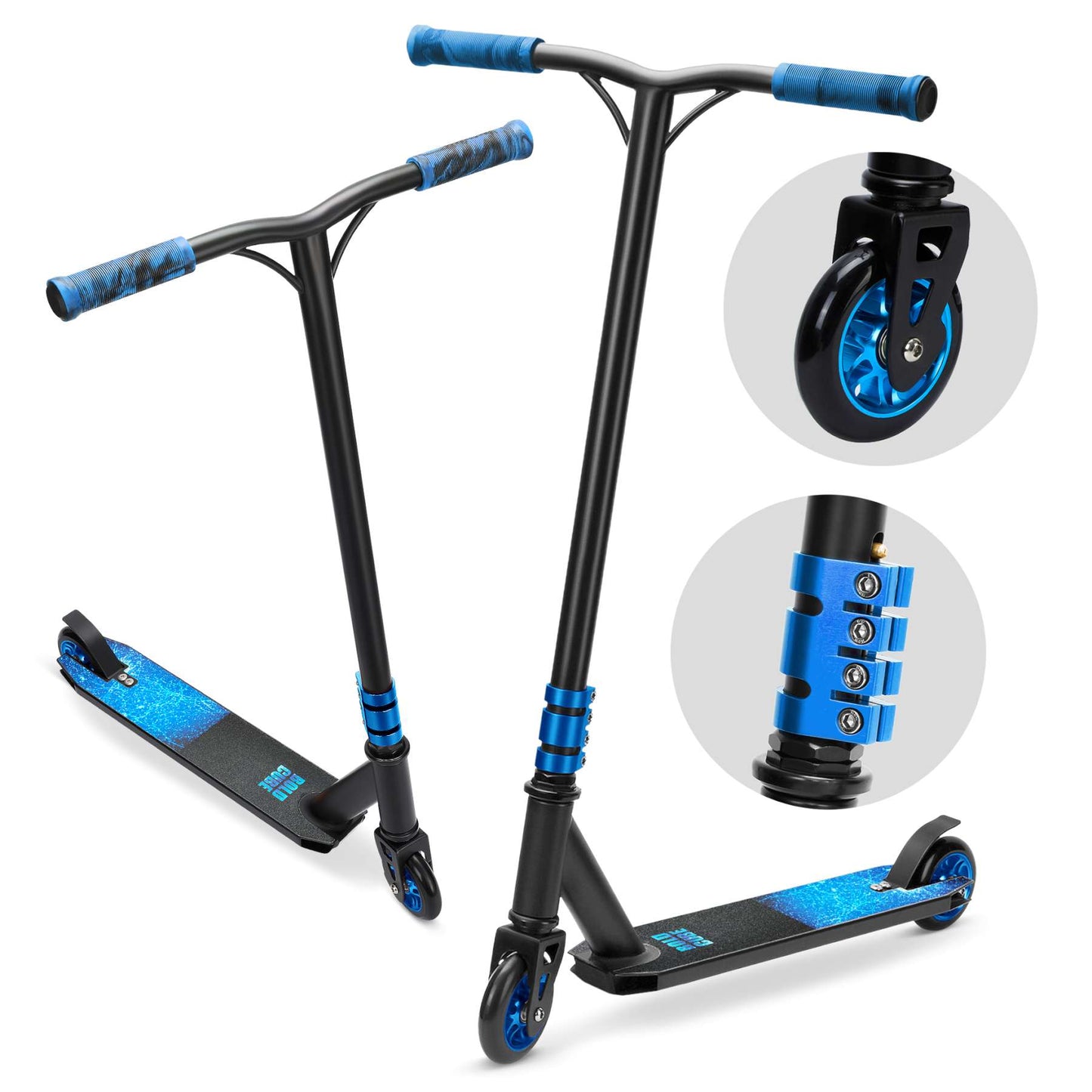 BOLDCUBE deluxe stuntstep - donker blauw