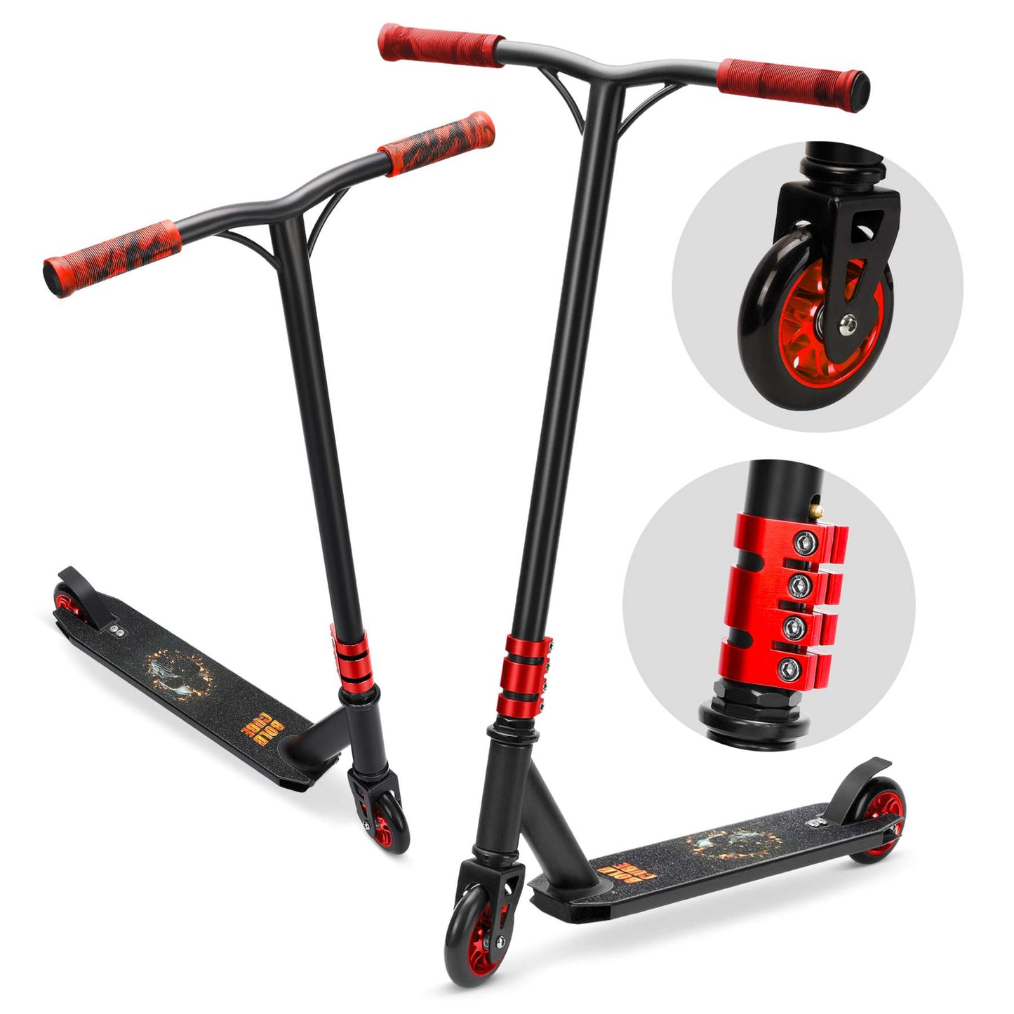 Volare Boldcube deluxe stuntstep - zwart