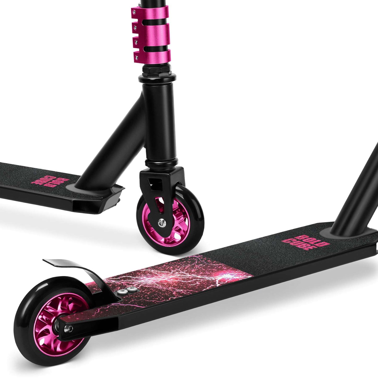 BOLDCUBE deluxe stuntstep - roze