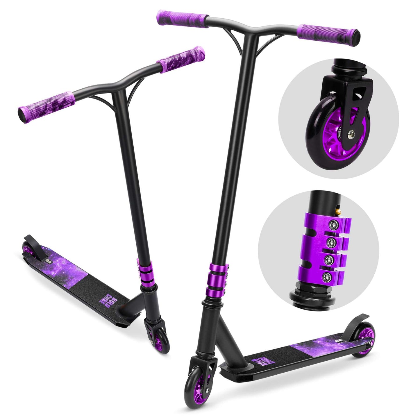BOLDCUBE deluxe stuntstep - paars
