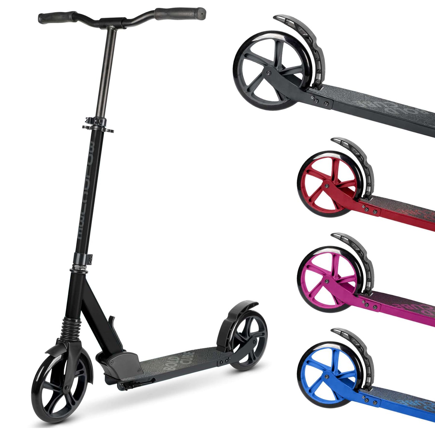 BOLDCUBE big 2-wielstep - zwart