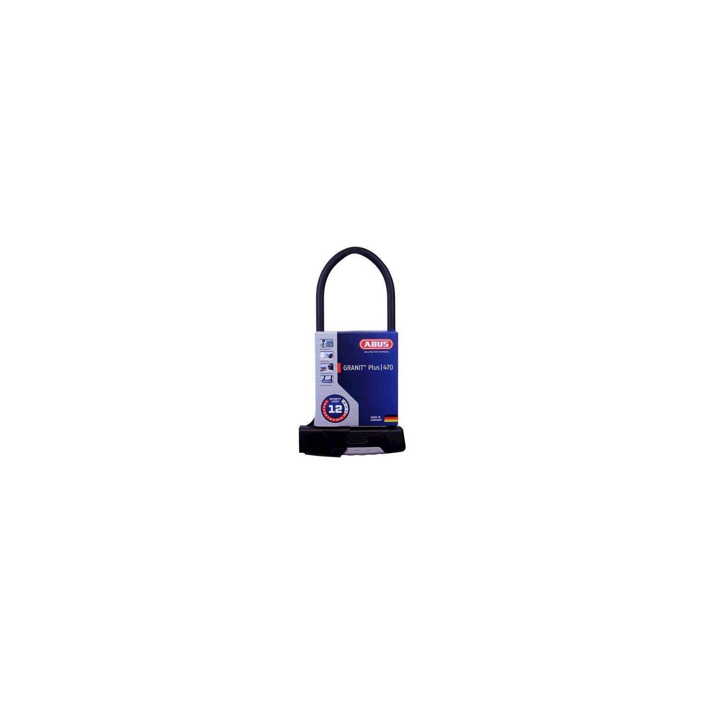 Abus Beugelslot Granit Plus 470 - 30cm - Zwart
