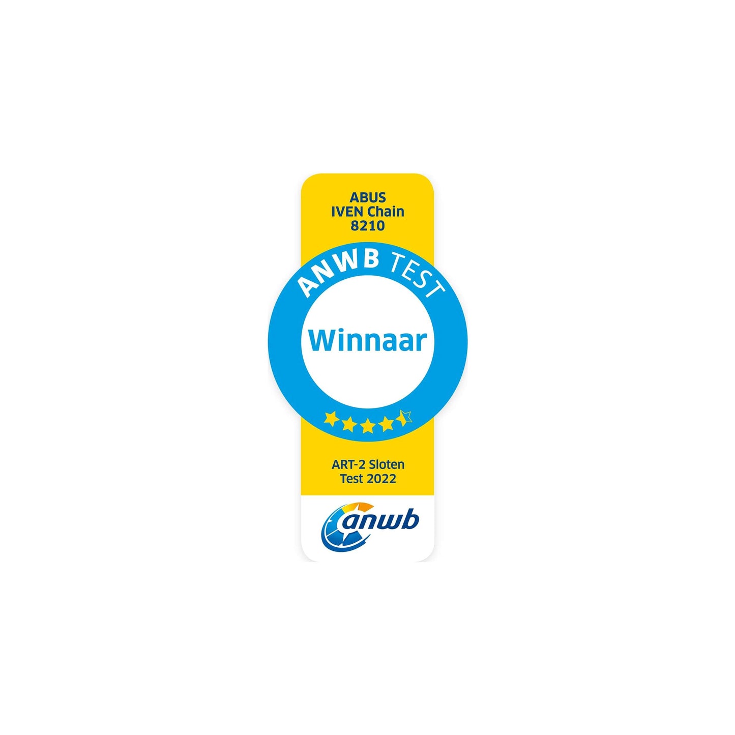 Abus Iven Chain 8210 85 - ART2 kettingslot (85cm) - Zwart