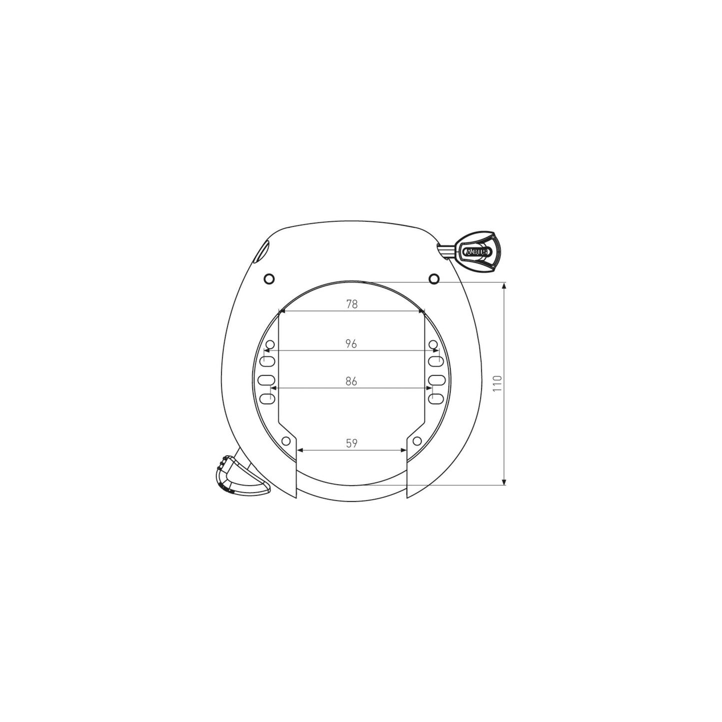 Abus Ringslot pro shield x plus 5755 r