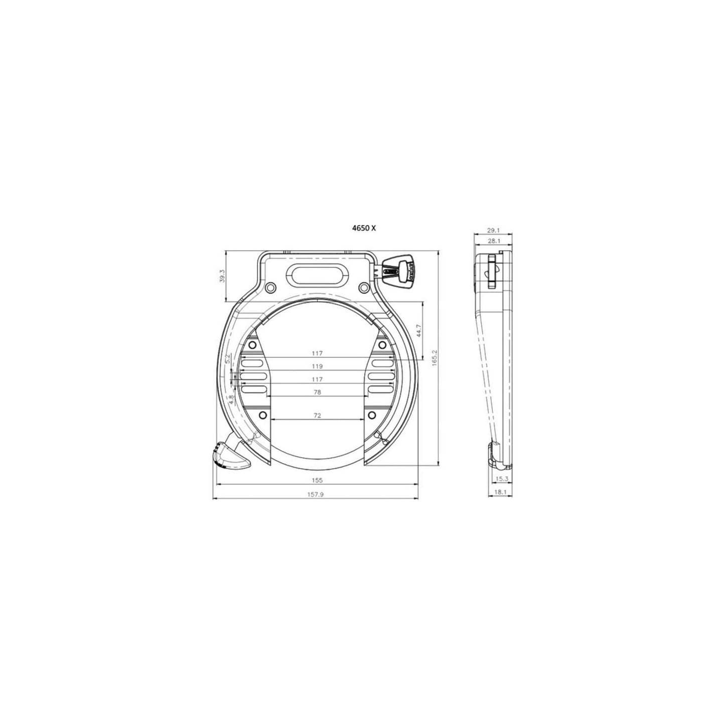 Abus Amparo 2.0 Fiets Ringslot - ART2 - Zwart
