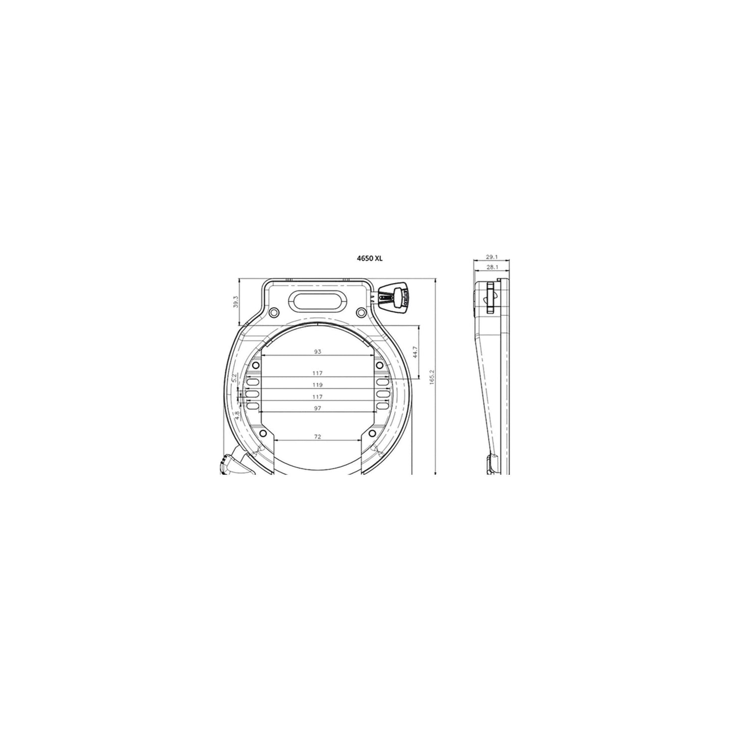 Abus Amparo 2.0 4650XL zwart ART2 slot