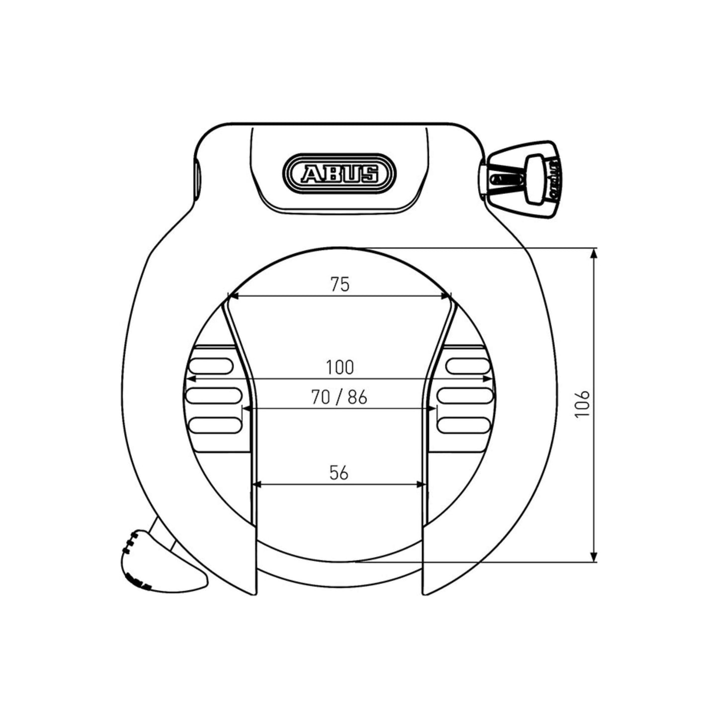 Abus Bb0305a 4750s r pro ringslot