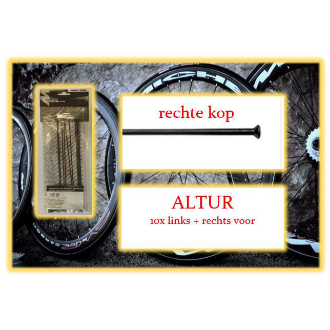 Miche spaak altur lv+rv zwart (10st)