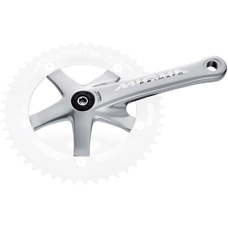 Miche crank primato adv. 167mm rechts zonder tandwiel zilver