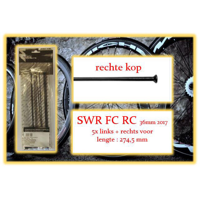 Miche spaak+nip. 10x lv+rv swr fc rc 36mm draadvelg 2017
