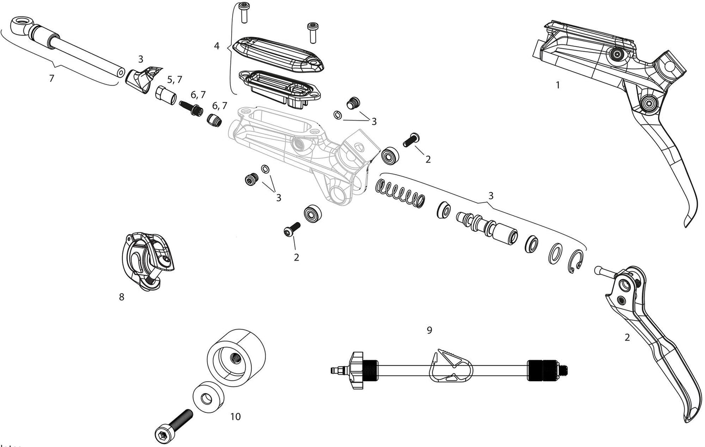 SRAM scheibenbremse level ultimate disc brake level ultimate fr.