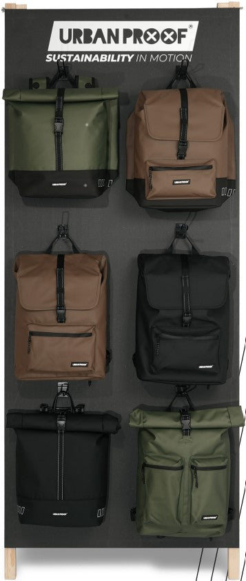 UrbanProof Urban proof display recycled fietstassen