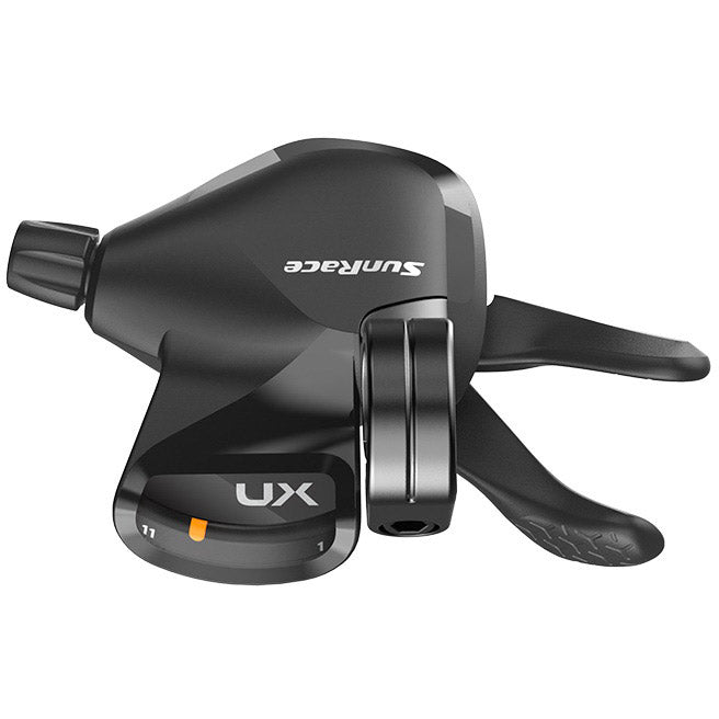 Spanninga Sunrace shifter u-serie dlu951 9v met display push-push zwart