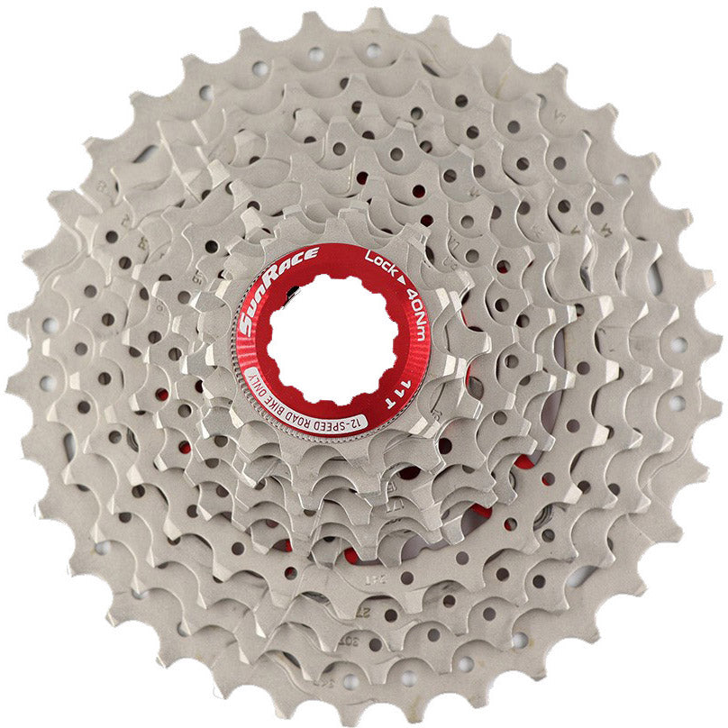 SunRace cassette csrz800 12v 11-30t zilver rood