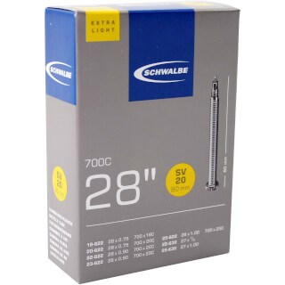 SCHWALBE binnenband 28 inch race sv15-el 80mm extra light (sv20)