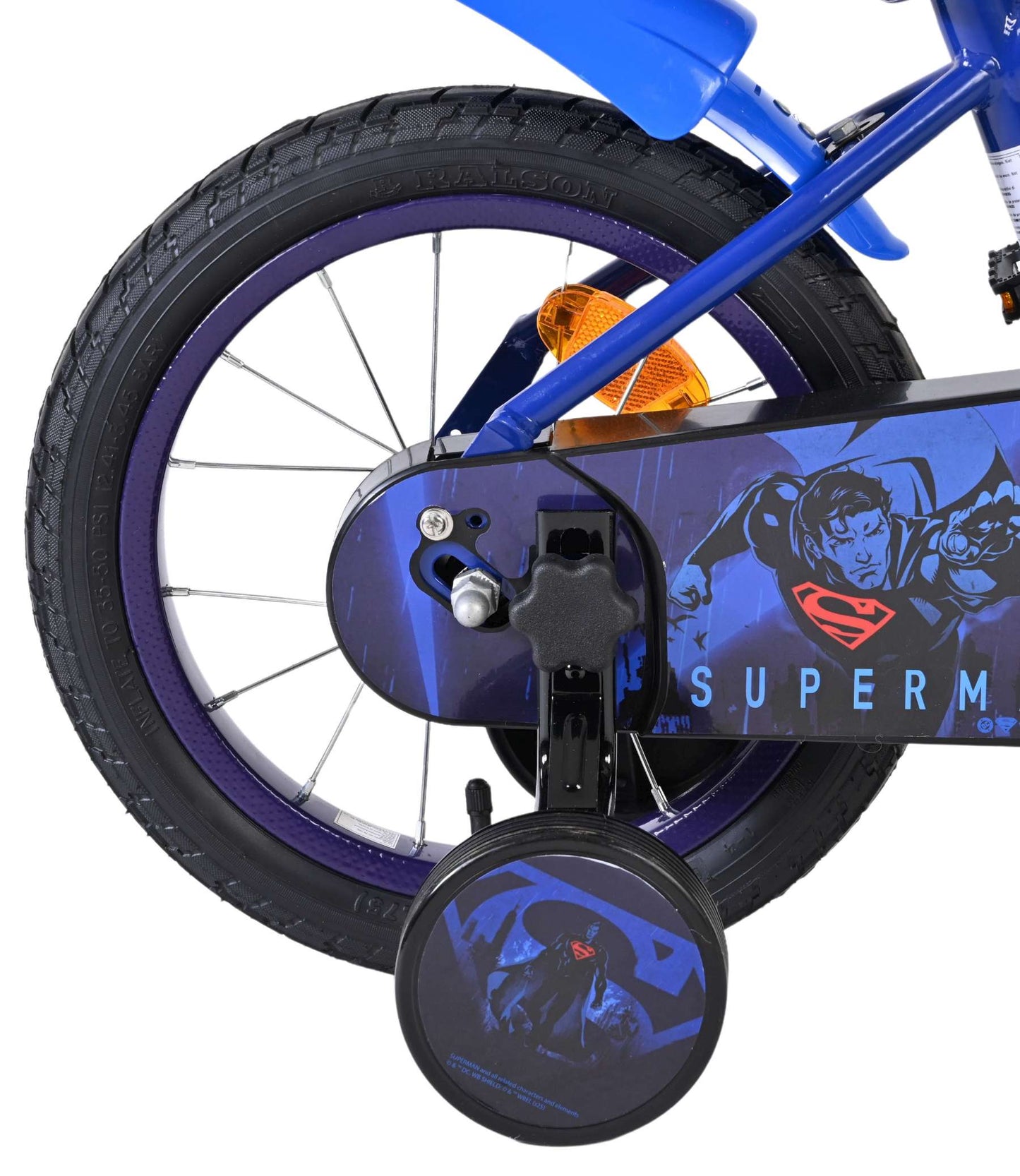 Volare Superman kinderfiets - jongens - 14 inch - blauw