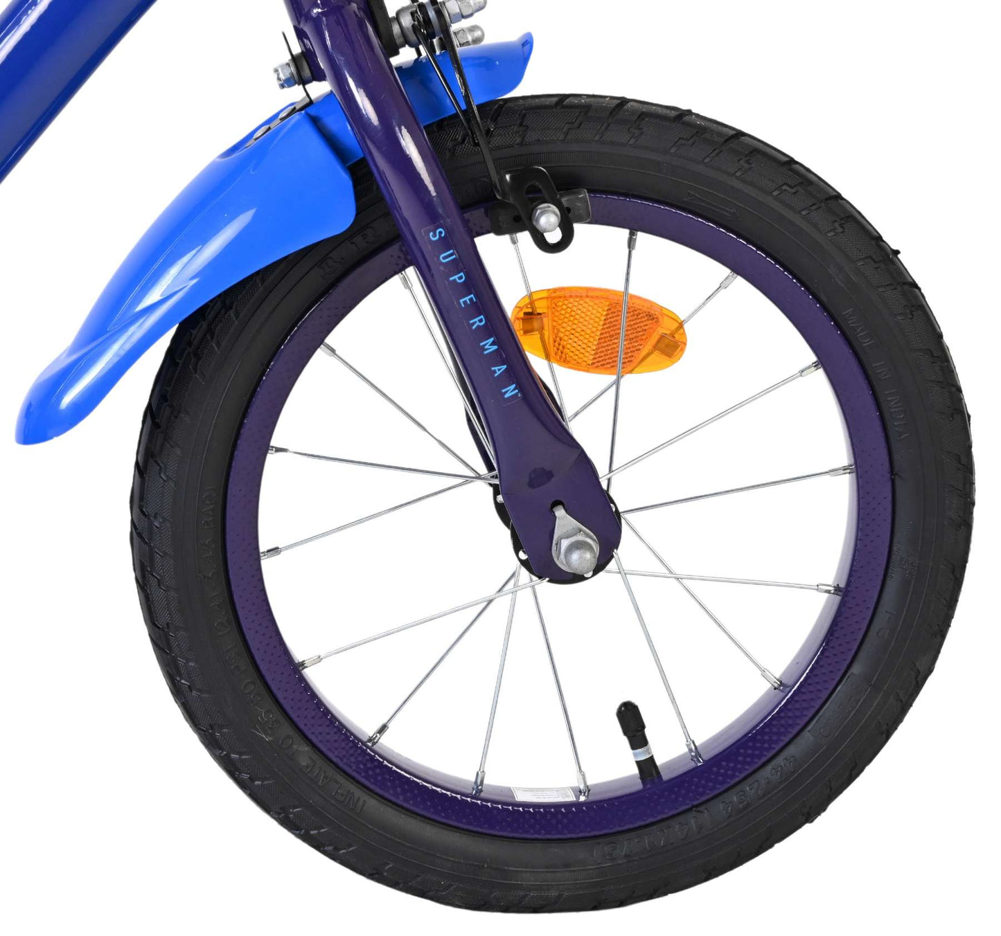 Volare Superman kinderfiets - jongens - 14 inch - blauw