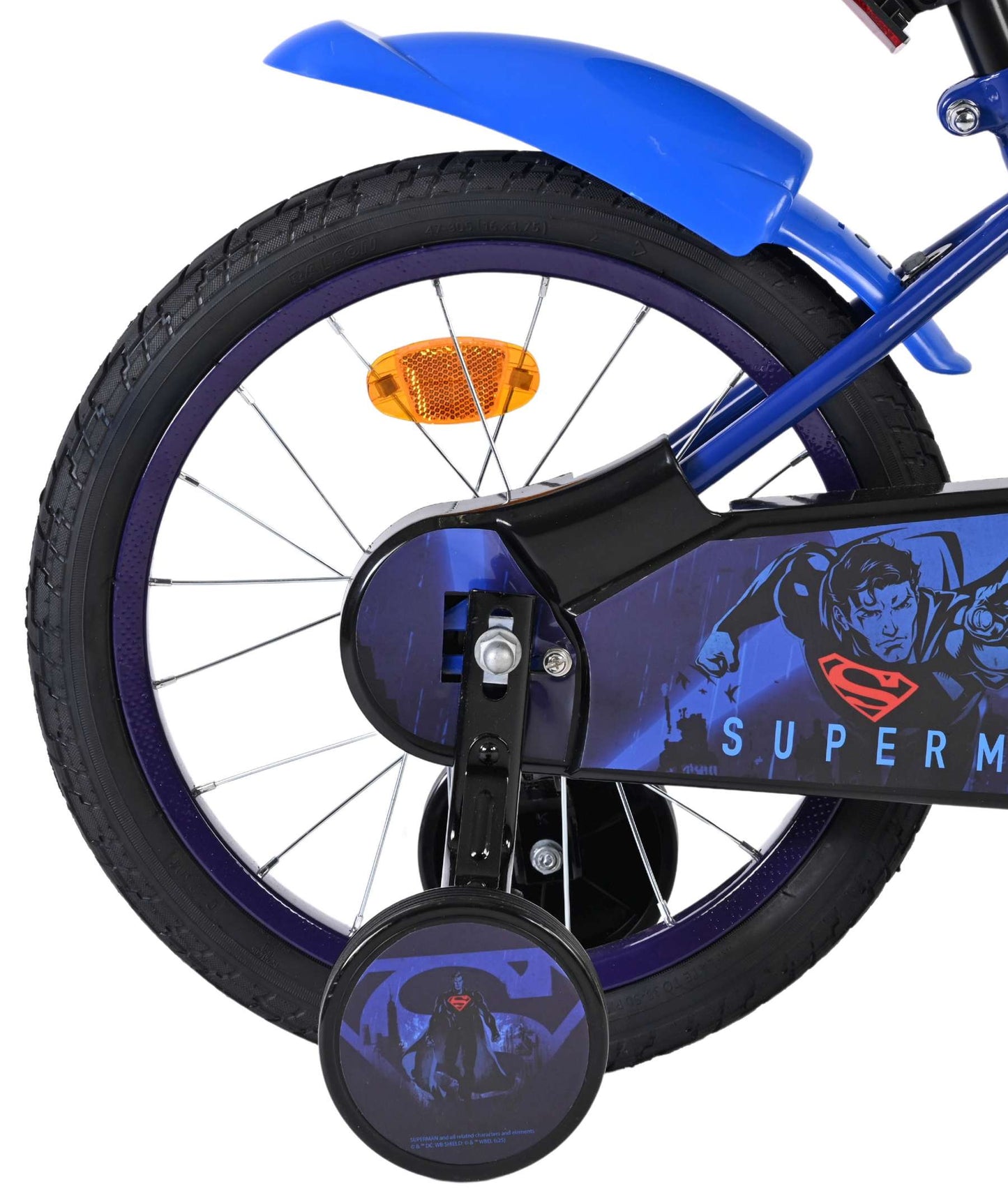 Volare Superman kinderfiets - jongens - 16 inch - blauw