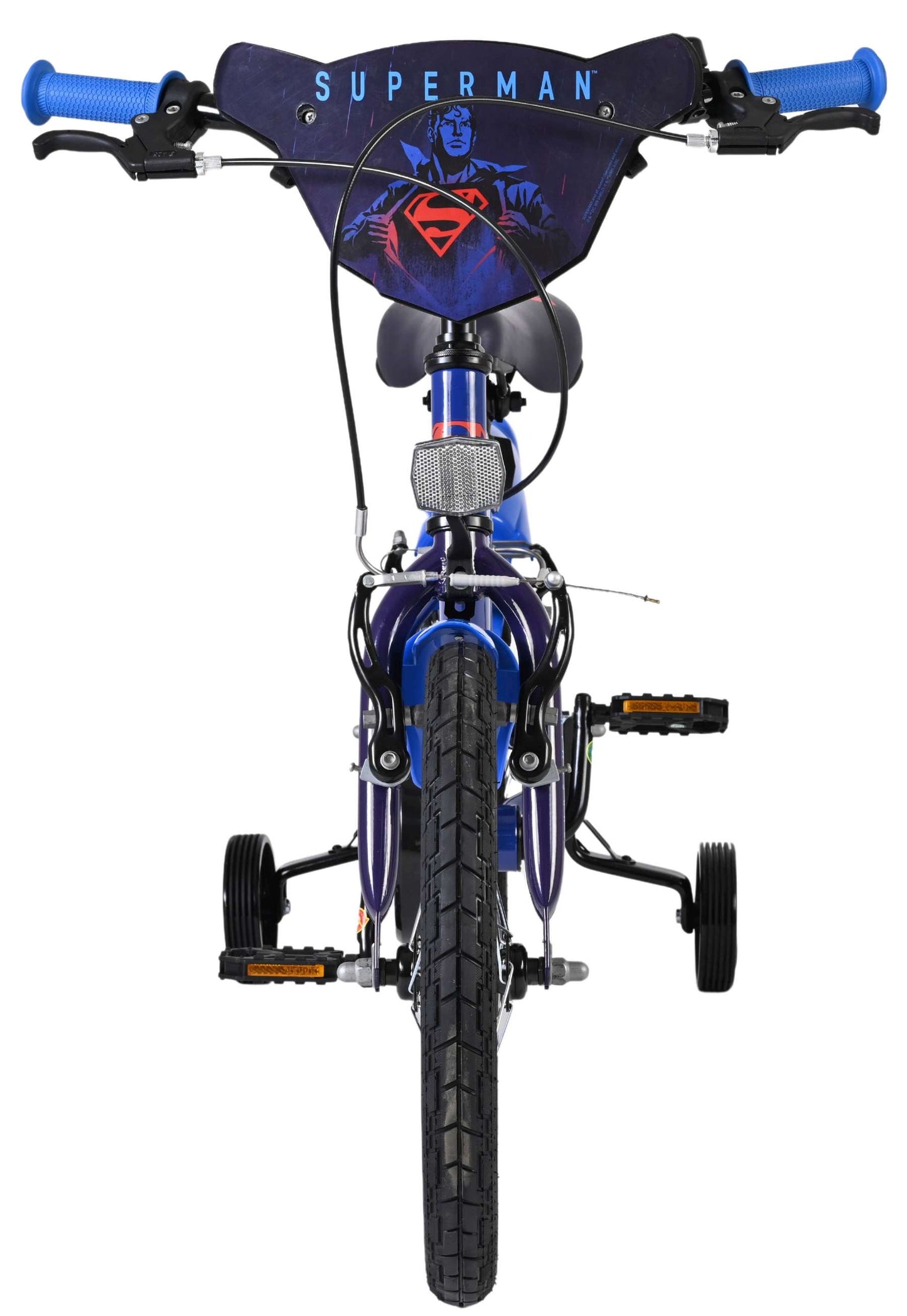 Volare Superman kinderfiets - jongens - 16 inch - blauw - twee handremmen