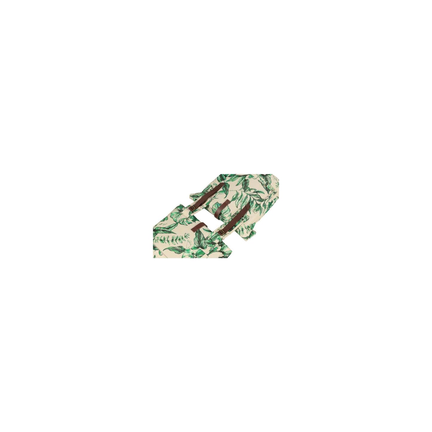 Basil Ever-Green dubbele fietstas, gerecycled PET, waterkerende vouwsluiting, unisex, fiets, sandshell beige
