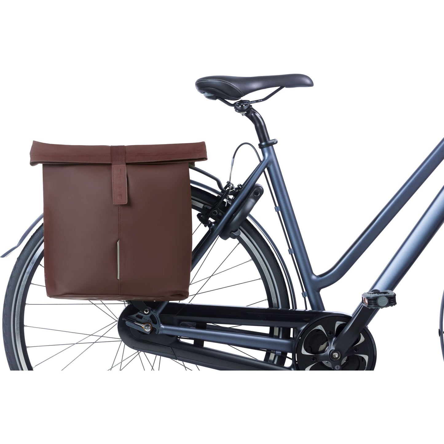 Basil Tas City Dubbel Vegan Leather | Roasted Brown