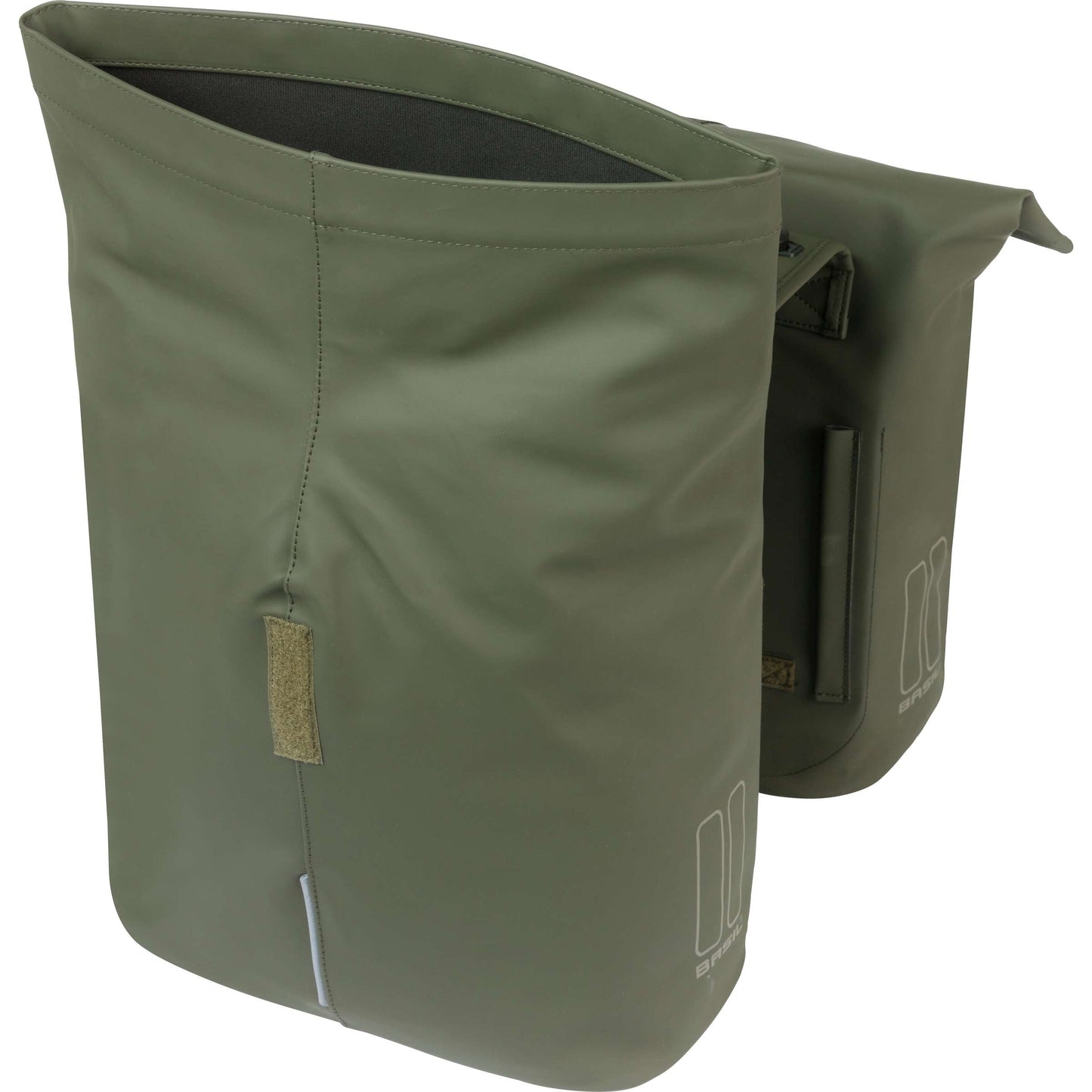 BASIL Dubbele fietstas city mik 28 - 32 liter - moss green
