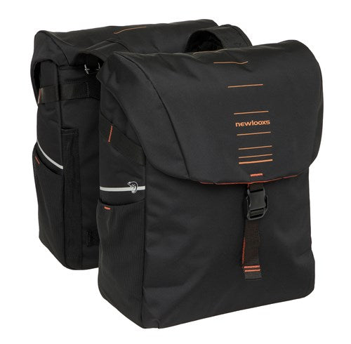 Burgers - New Looxs New looxs vigo 536.156 zwart oranje dubbeltas 40l
