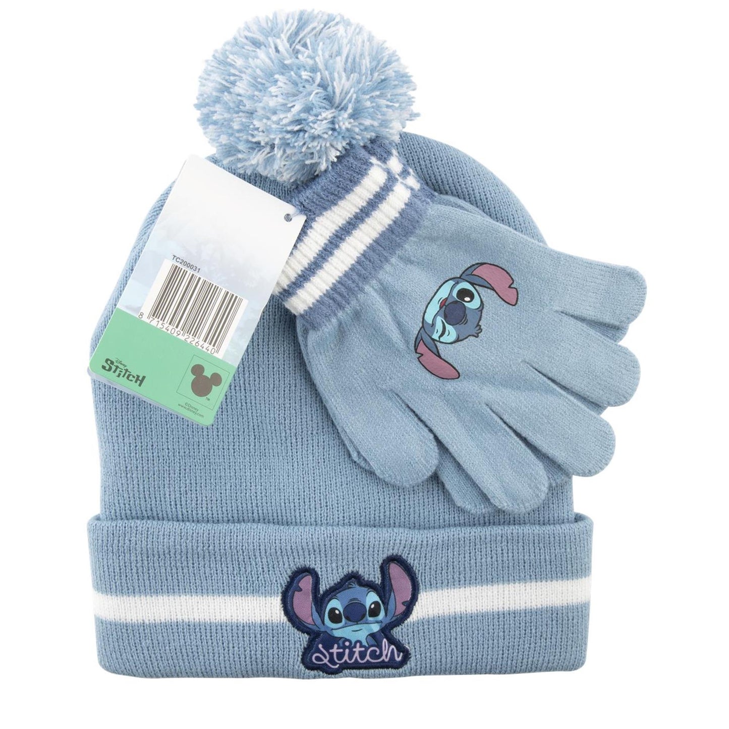 Merkoos Lilo stitch winterset muts handschoen