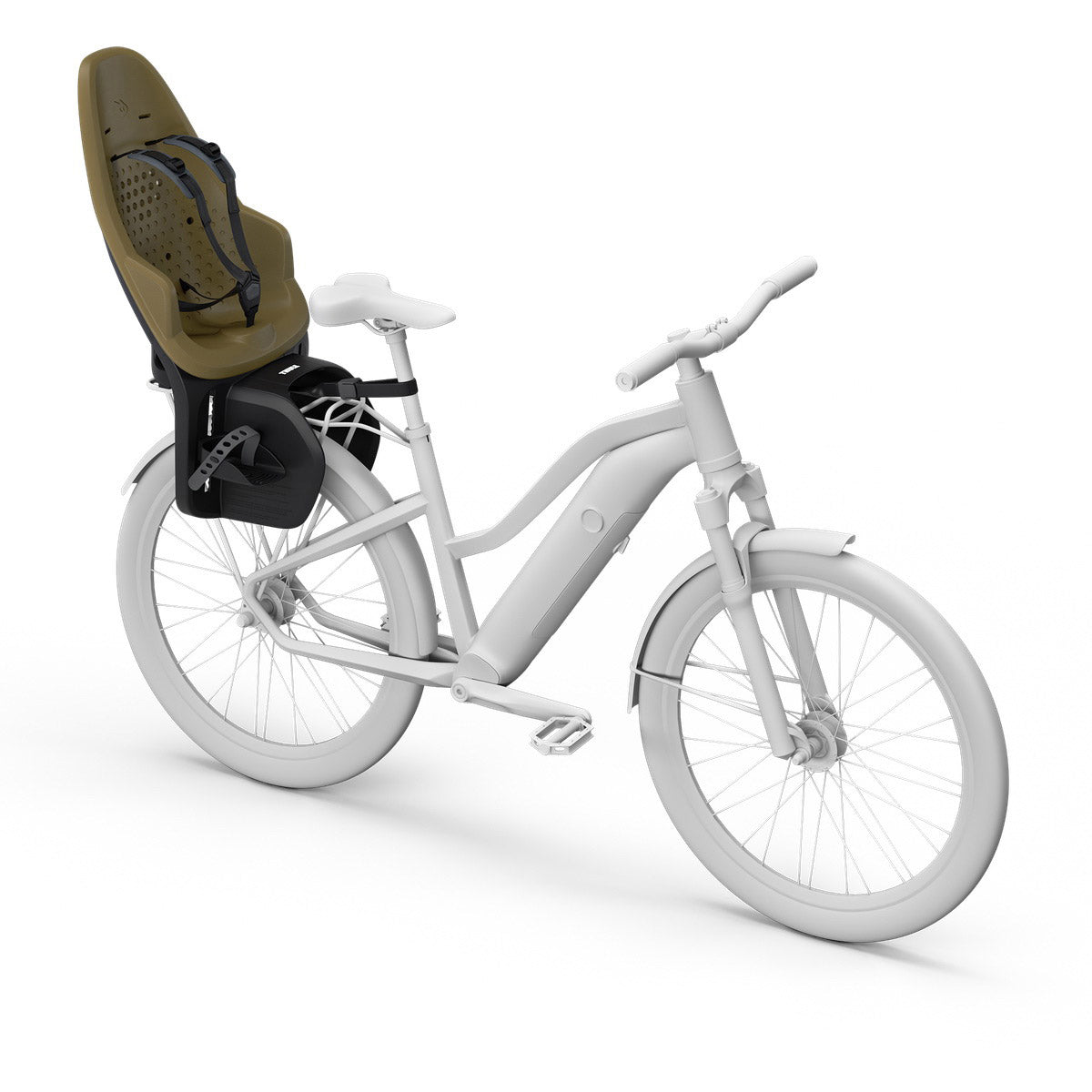Yepp 2 thule achterzitje maxi nutria green mik hd 12041404