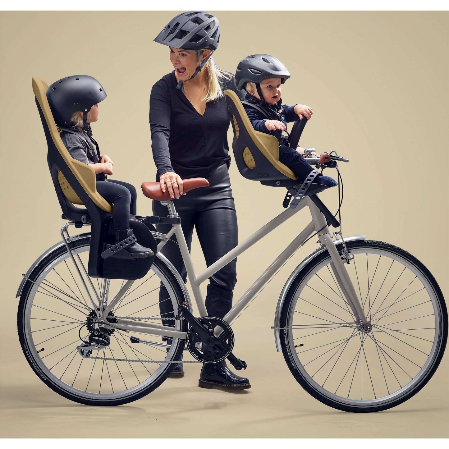Thule voorzitje yepp 2 mini fennel tan