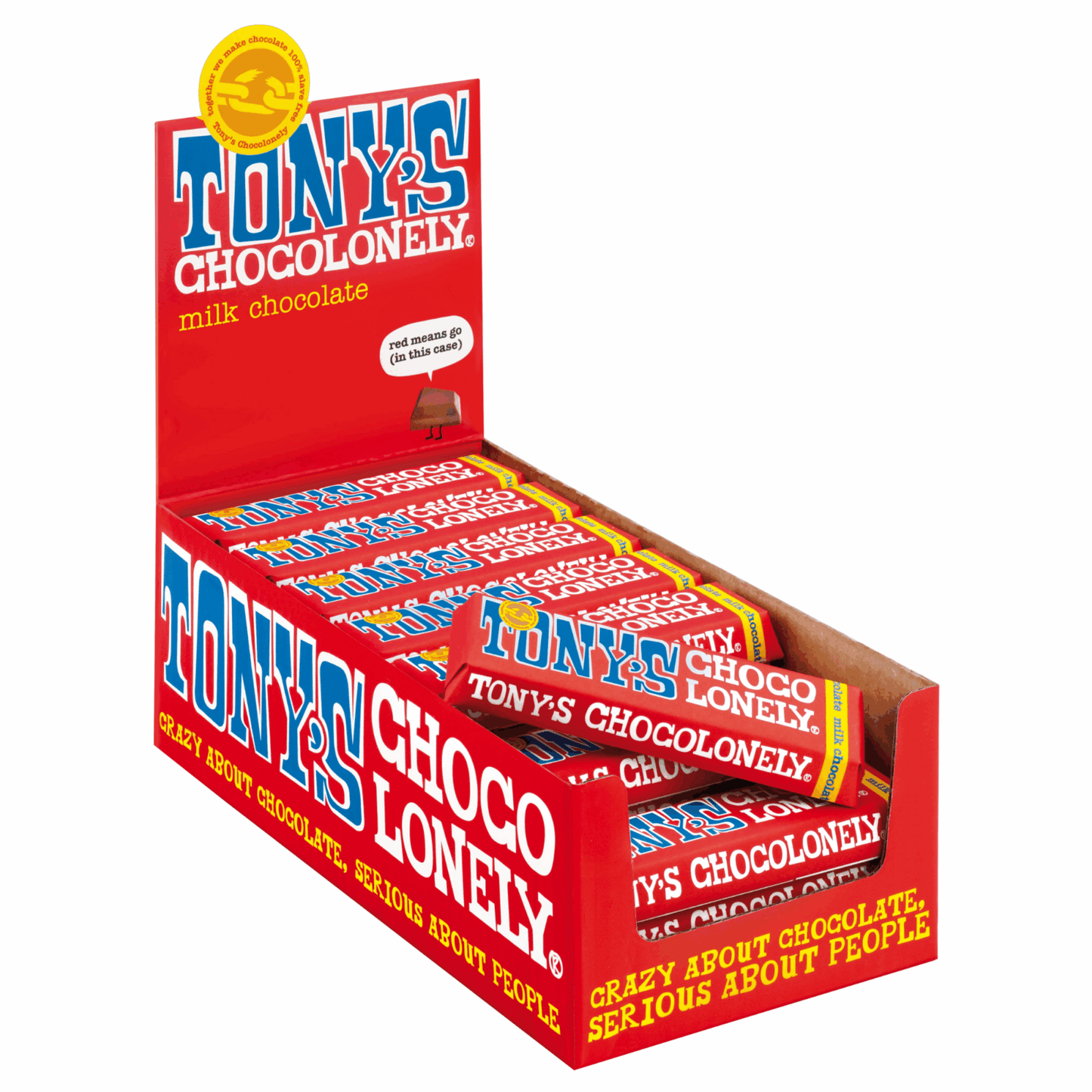 Tony's Chocolonely melkchocolade (35x 50gr)